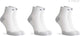 Rogelli core chaussettes de course - pack de 3 - blanc gris - 44 47