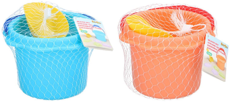 Jouets de plage Eddy Toys - Jouets de sable avec seau, pelle et moules à sable - à partir de 18 mois