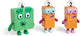 Ressources d'apprentissage sciences primaires - blocs éducatifs - numercubes - vert et orange - 3+