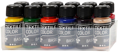 Creativ Company Textile Color Paint textile semi-couverture, 12x50 ml