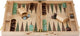 Backgammon Longfield 15 triangle vert marron -