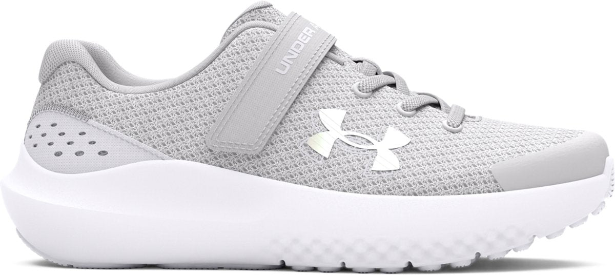 Under Armour ua gps surge 4 ac-gray chaussures de sport pour filles - halo gris - blanc - irisé