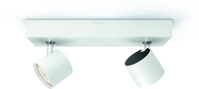 Spot en saillie Philips LED Philips Star - 2 lumières - blanc