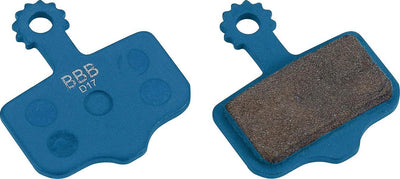Plaquettes de frein vélo Bbb cycling - butée de disque - plaquettes de frein VTT et vélo de randonnée - compatibles avec les freins à disque SRAM Avid - bleu - BBS-441t