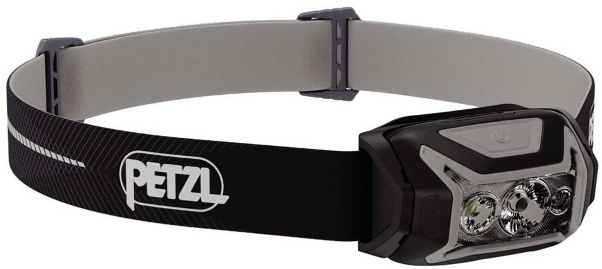 Petzl actik core - lampe frontale - 625 lumens - rechargeable et légère - pour la marche, la course et le camping - noir