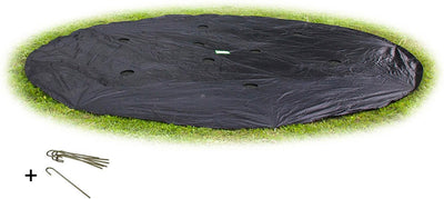 Exit toys exit housse de trampoline au sol ø427cm - housse de protection pour trampoline - résistante aux intempéries - ronde - bâche