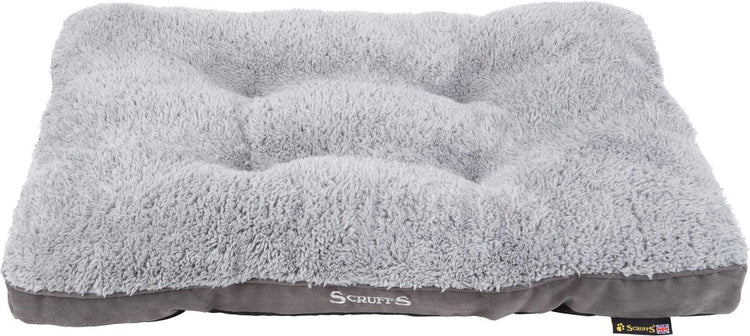 Scruffs cosy - coussin pour chien confortable - avec doublure extérieure en suède imitation et doublure intérieure super douce - gris - 100 x 70 cm