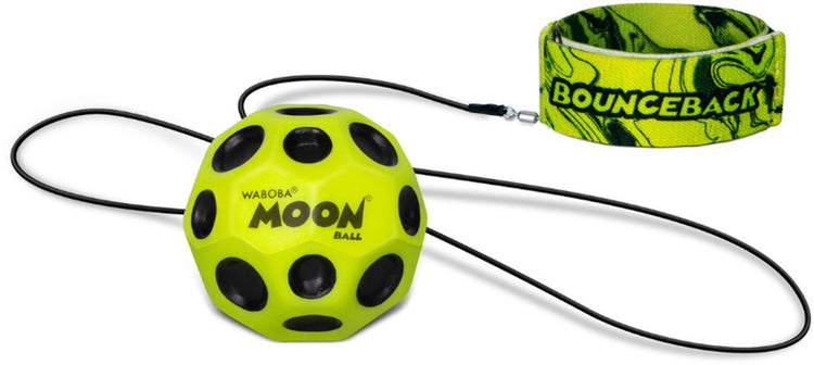 Jouet balle gonflable Waboba rebondissant - jaune - 63 mm.