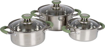Bo-camp - set de poêles - elan 1 plus - 3 pièces - acier inoxydable