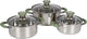 Bo-camp - set de poêles - elan 1 plus - 3 pièces - acier inoxydable