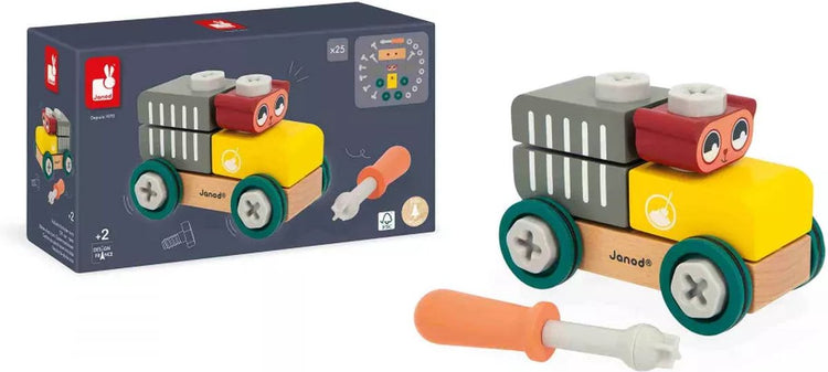 Janod - brico'kids - voiture à faire soi-même - ours