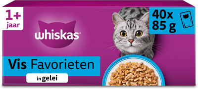 Whiskas Multipack Pouch Sélection des poissons adultes à Gelei