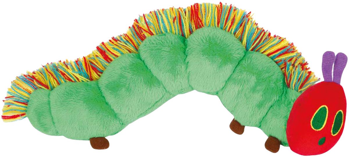 Chenille à petits pieds, peluche jamais assez - 28cm