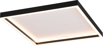Rl live your light reality rotonda - plafonnier - noir mat - incl. 1x SMD 20 W - montage mural et plafond