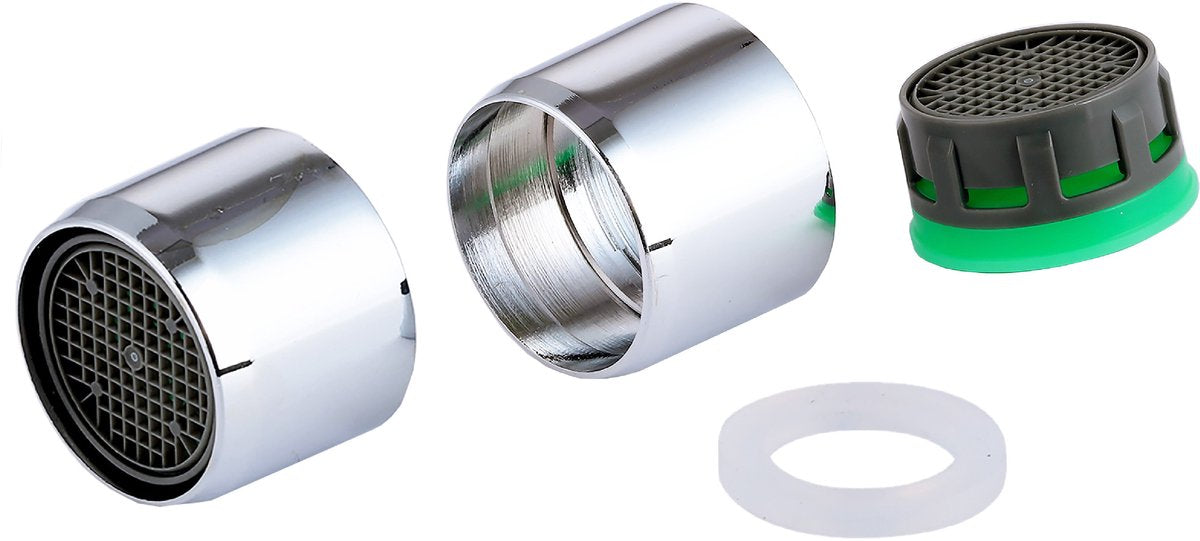Kirchhoff eco-save régulateur de jet - chrome - m22ig - 7,5l min - protection contre le calcaire (2x)