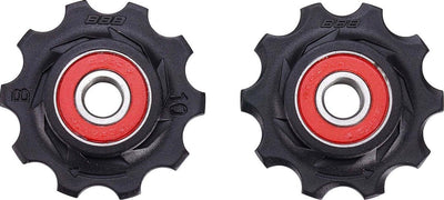 Bbb cycling roues de dérailleur en céramique shimano, campagnolo sram - 7 vitesses, 8 vitesses, 9 vitesses, 10 vitesses - durables - noir - 10t - rollerboys céramique bdp-11