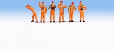 Ni 36275 n figurines du personnel de manœuvre peintes, debout