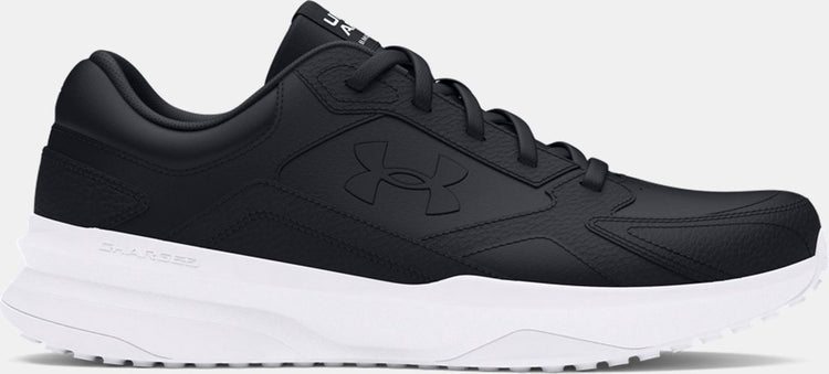 Under Armour ua edge lthr-blk chaussures de sport homme - noir - blanc