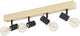 Spot en saillie Eglo townshend 3 - e27 - 63 cm - marron noir