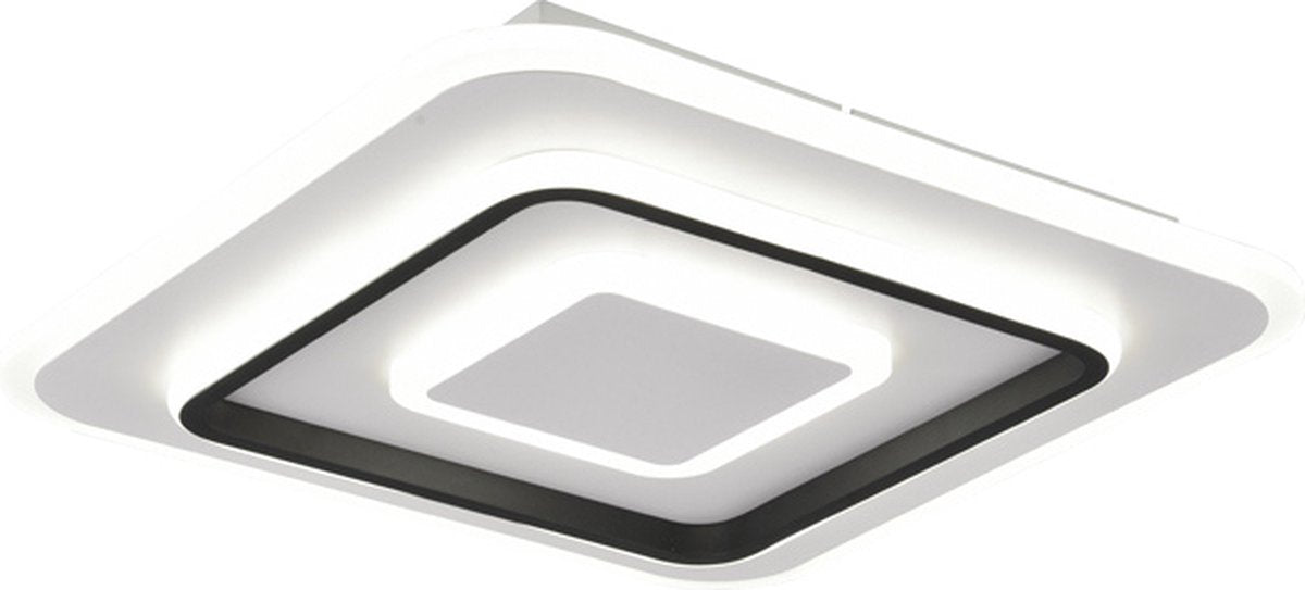 Plafonnier Jora Rl live your light réalité - blanc - dimmable - couleur de lumière réglable - télécommande - 39x39cm - LED 5400lm
