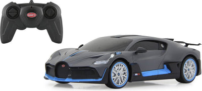 Jamara véhicule radiocommandé - 402111 voiture de sport rc bugatti divo - noir - modèle rc 2,4 GHz prêt à l'emploi - voiture contrôlée 1:24
