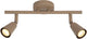 Lucide tiana - applique murale spot - 2xgu10 - taupe | essentiel