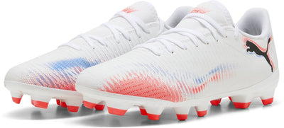 Puma future 8 play fg ag wn's chaussures de sport pour femmes - blanc-noir-rouge brillant