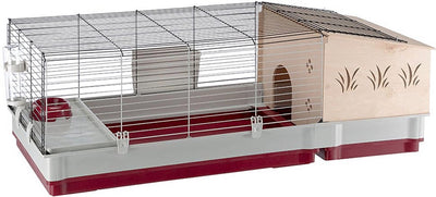 Ferplast krolik 140 plus cage pour rongeurs - bois - 142 x 60 x 50 cm