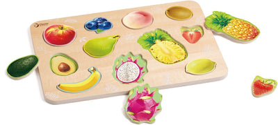 Fruits du puzzle en bois du monde classique - 11 pièces.