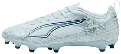 Chaussures de sport unisexe Puma ultra 6 play fg ag jr - bleu glacé- bijou blanc-bleu