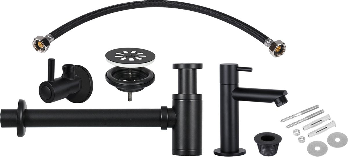 Ensemble de robinetterie pour fontaine Differnz noir mat