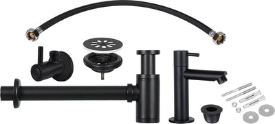 Ensemble de robinetterie pour fontaine Differnz noir mat
