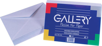 Enveloppes galerie blanches - 114 x 62 mm
