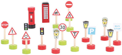 Bigjigs Signes de circulation en bois, 18e.