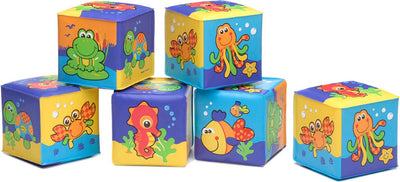 Blocs souples Playgro - jouets de bain - blocs de bain - ensemble de 6 pièces - jouets bébé - jouets 1 an - jouets pour bébé - jouets de bain - jouets de bain - jouets de bain pour bébé