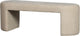 Banc Woood Jacob - chenille - naturel - 46x130x46