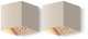 Applique Calex falerna - 2 pièces - rechargeable - éclairage de jardin haut et bas - lumière indirecte - dimmable - sable