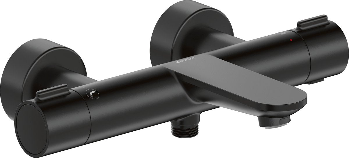 Duravit wave - robinet de bain thermostatique, noir mat wa5220000046