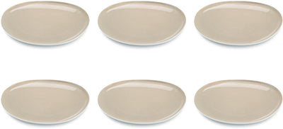 Médard de noblat - lin oslo - assiette plate 28 cm - 6 pièces - grès