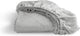 Cendrillon - week-end - drap-housse - convient pour sommier tapissier - 100% coton - 90x200 cm - hauteur de matelas jusqu'à 25 cm - gris clair