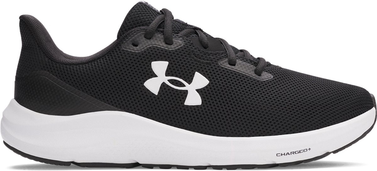 Chaussures de sport Under Armour UA Charged Pursuit 4 pour homme - noir - blanc
