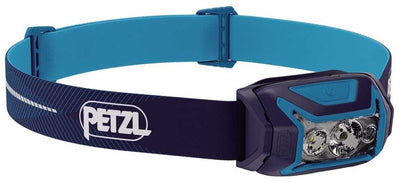 Petzl actik core - lampe frontale - 625 lumens - rechargeable et légère - pour la marche, la course et le camping - bleu