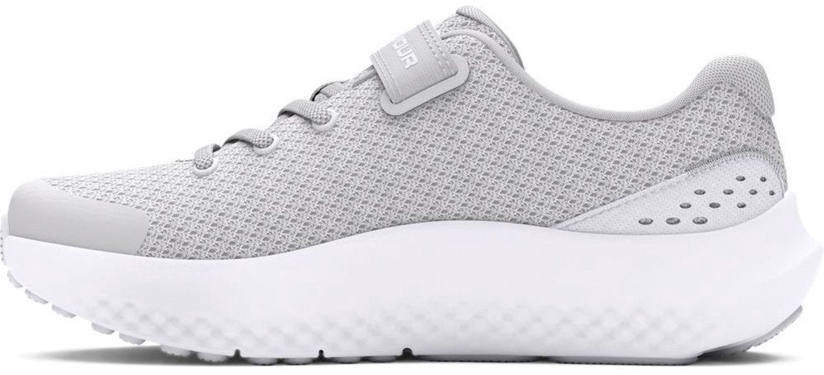Under Armour ua gps surge 4 ac-gray chaussures de sport pour filles - halo gris - blanc - irisé