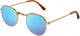 Lunettes de soleil Helless Dolls Gold Blue miroir