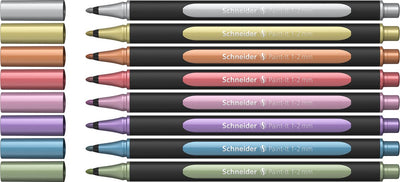 Instruments d'écriture Schneider liner métallique Schneider - paint-it 020 - 1-2 mm - 8 pièces - s-ml02011502