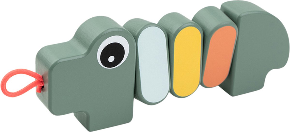 Fait par le cerf en bois tournant jouer Croco Green