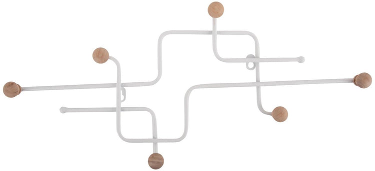 Present time Porte-manteau metro - blanc mat - 60,5x4x26,5cm - moderne