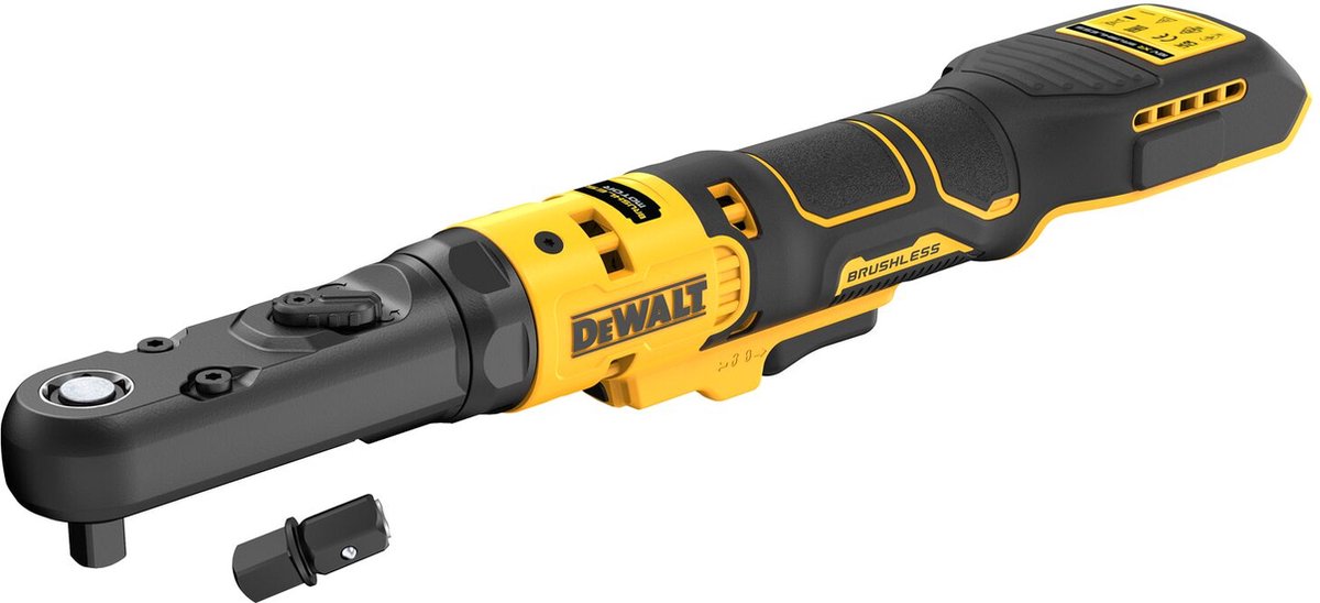 Clé à cliquet à angle droit Dewalt dcf510n-xj | 3 8 et 1 2 18v | corps | sans chargeur de batteries - dcf510n-xj