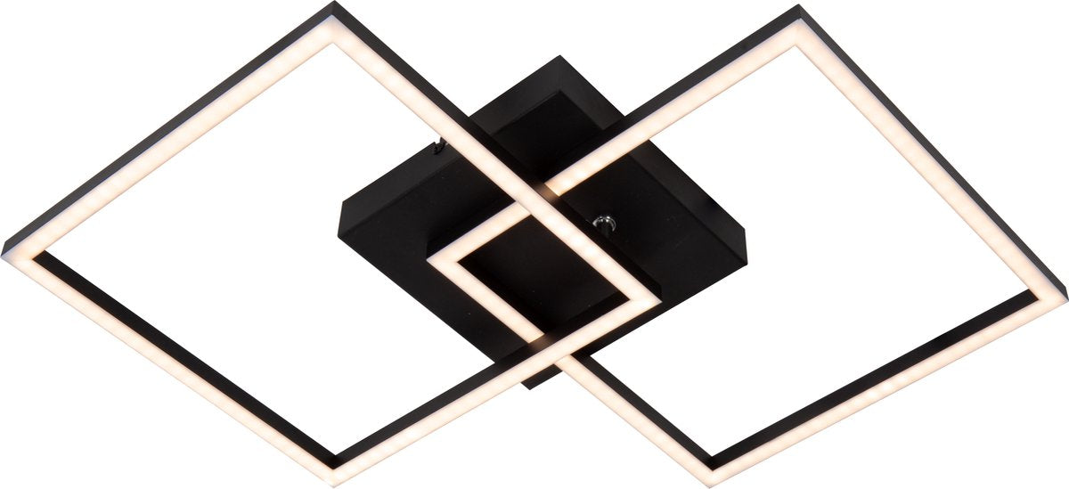 Lucide arianne - plafonnier (plafonnier) - led - cct - 1x23w 2700k 4000k - noir