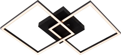 Lucide arianne - plafonnier (plafonnier) - led - cct - 1x23w 2700k 4000k - noir